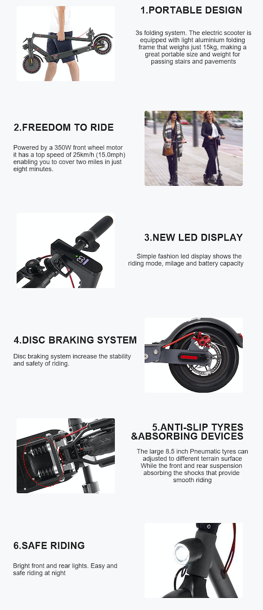 OZ-ESCOOTER Electric Scooters E9D